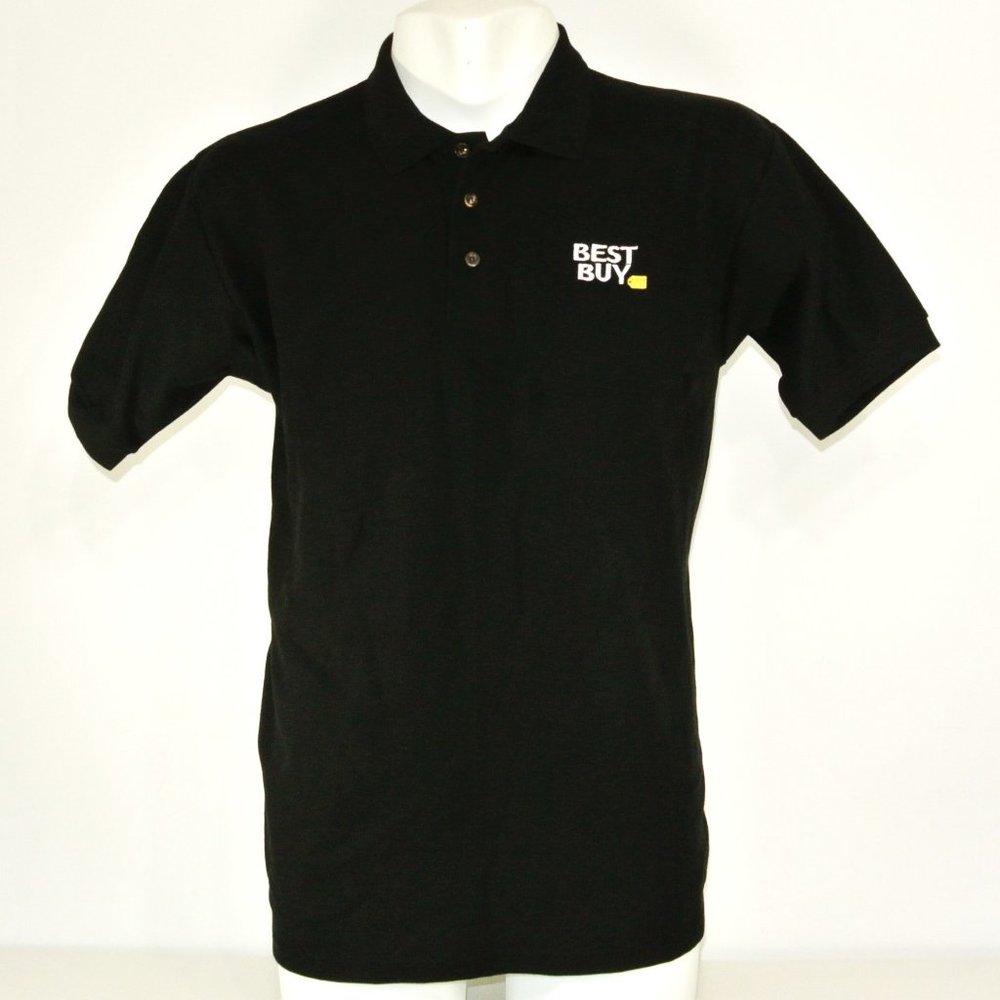 BEST BUY Electronics Tech Black Polo Shirt Employee Uniform NEW Size S Small